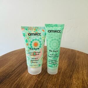 Amika The Kure Repair Mask And Treatment Bundle, Sealed
